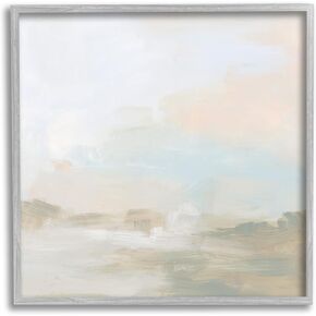 Stupell Industries Modern Neutral Landscape Abstract Framed Wall Art, Design by June Erica Vess