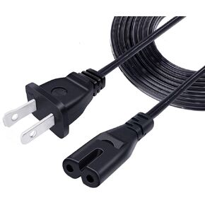 UL Listed 2 Prong Power Cord for Medify Air Purifier MA-50 MA-15 MA-25-W1 MA-25 Power Cord Replacement 8ft AC Cable