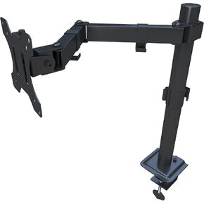 Monitor Stand - Single Monitor Arm - Fully Adjustable Motion (Rotation/Tilt/Swivel) VESA Desk Mount 75x75 100x100 - Up to 32 inch 17.6 LB - PC/Computer Display Screen Riser - Tupavco TP1703