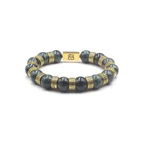 سعر بيع خاص!!! سوار من الخرز الذهبي من اليشم عيار 22 قيراط، سوار من اليشم الفاخر للرجال، سوار رجالي عالي الجودة in Kuwait