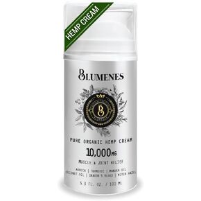 Blumenes Labs 10,000 mg Potent Organic Hemp Cream - Concentrated Hemp Muscle Relief Cream - Joint, Arthritis Cream & Back Cream (Pack of 1) in Saudi Arabia