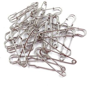 30Pcs 2Inch Brooches Heavy Duty Safety Pins for Blankets, Sweaters, Shawls, Kilts, Crafts DIY(Silver)