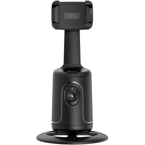 Auto Face Tracking Tripod, 360° Rotation Auto Tracking Phone Holder, No App Required, with Adjustable Lens Stable Base Phone Holder for Vlogs, Live Streaming & Video Chats (Pink)