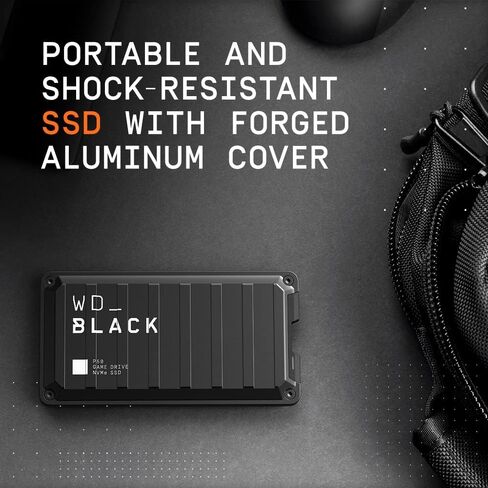 WD_BLACK 500GB P50 Game Drive SSD - Portable External Solid State Drive, Compatible with Playstation, Xbox, PC, & Mac, Up to 2,000 MB/s - WDBA3S5000ABK-WESN in Saudi Arabia