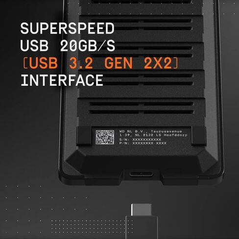 WD_BLACK 500GB P50 Game Drive SSD - Portable External Solid State Drive, Compatible with Playstation, Xbox, PC, & Mac, Up to 2,000 MB/s - WDBA3S5000ABK-WESN in Saudi Arabia
