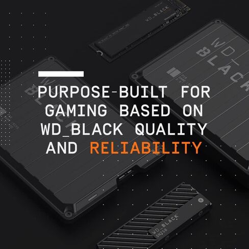 WD_BLACK 500GB P50 Game Drive SSD - Portable External Solid State Drive, Compatible with Playstation, Xbox, PC, & Mac, Up to 2,000 MB/s - WDBA3S5000ABK-WESN in Saudi Arabia