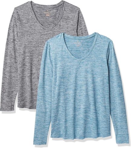 Danskin Women's 2 Pack Essential Long Sleeve T-Shirt in Saudi Arabia