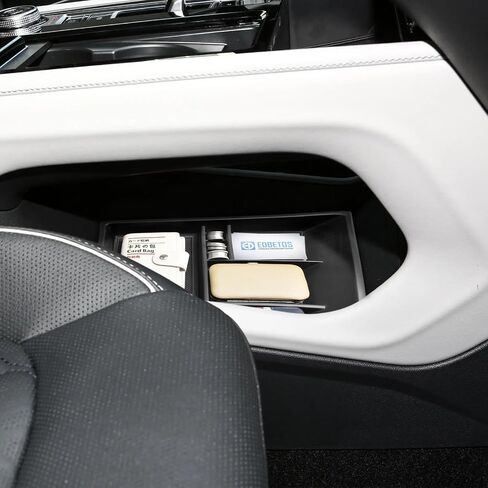 منظم وحدة التحكم المركزية EDBETOS 2024 Atlas السفلي متوافق مع ملحقات Volkswagen Atlas/Cross الرياضية 24+ إدراج صينية تخزين فتحة عملة معدنية مادة بلاستيك ABS in Saudi Arabia