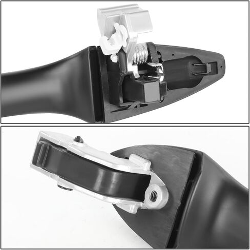 DNA MOTORING Rear Left Outer Door Handle Compatible with 04-08 Acura TSX,Black/Chrome,OEM-DHO-01022 in Saudi Arabia