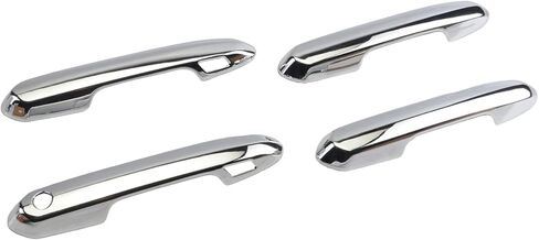 Door Handle Cover Trim Compatible With Toyota Rav4 XLE SE XSE 2019-2023 For Highlander L LE XLE XSE 2020-2023 Exterior Door Handles Accessories Decoration with Smart Key Holes Carbon Fiber style in Kuwait