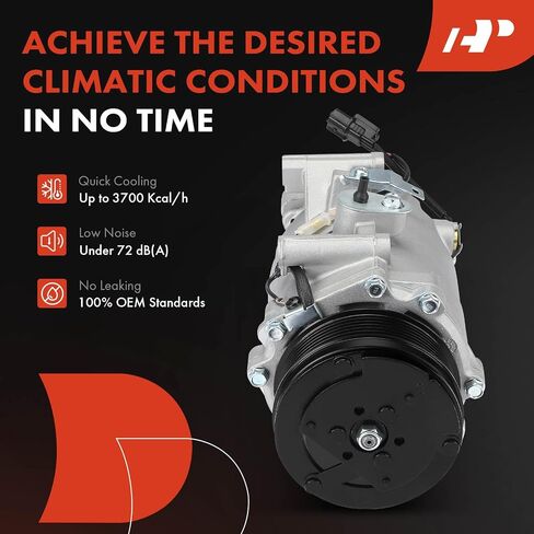 ضاغط مكيف هواء ممتاز مع قابض متوافق مع Honda CR-V 2.4L 2015-2016، Acura ILX 2.4L 2016-2018 in Saudi Arabia