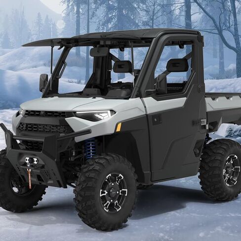 مرايا جانبية رينجر مثبتة على الباب، مرايا SHEJISI UTV مطابقة لقم الثقب الخاصة تجعل التثبيت أسهل وأكثر ملاءمة، متوافقة مع 2018-2023 Polaris Ranger Crew SP XP 570 1000 in Kuwait