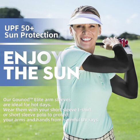 GOUNOD Arm Sleeves UV Protection, Cooling Sun Sleeves,Perfect for Gardening with Thumb Holes in Saudi Arabia