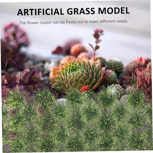 Vaguelly 1 Box Artificial Grass Clusters Artificial Grass Miniature Decoration Miniature Grass Fake Moss Terrain Model Kit Rainforest Animals Figures Diorama Supplies Desert Resin Shrub in Saudi Arabia