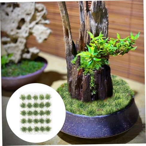 Vaguelly 1 Box Artificial Grass Clusters Artificial Grass Miniature Decoration Miniature Grass Fake Moss Terrain Model Kit Rainforest Animals Figures Diorama Supplies Desert Resin Shrub in Saudi Arabia