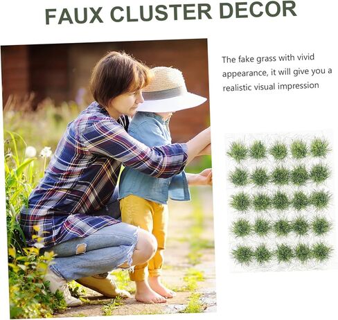 Vaguelly 1 Box Artificial Grass Clusters Artificial Grass Miniature Decoration Miniature Grass Fake Moss Terrain Model Kit Rainforest Animals Figures Diorama Supplies Desert Resin Shrub in Saudi Arabia