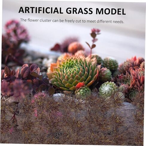 Vaguelly 1 Box Artificial Grass Clusters Artificial Grass Miniature Decoration Miniature Grass Fake Moss Terrain Model Kit Rainforest Animals Figures Diorama Supplies Desert Resin Shrub in Saudi Arabia