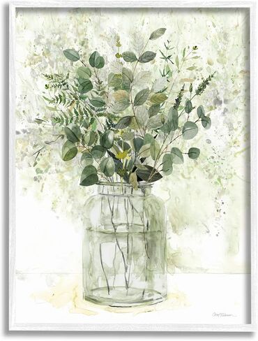 لوحة فنية جدارية مؤطرة بتركيبة نباتية عشبية متنوعة من شركة Stupell Industries، تصميم كارول روبنسون in Kuwait