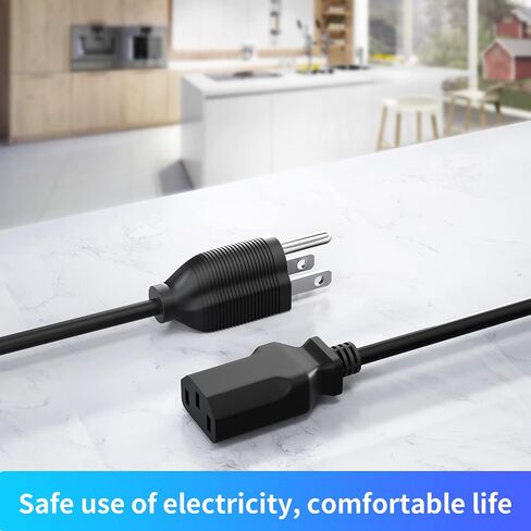 سلك طاقة مكبر الصوت، QYD 3 Prong Power Cord 6.6ft C13 iec استبدال كابل الطاقة لمكبر الصوت ION Block Rocker Guitar Amp Job Rocker Explorer نظام مكبر الصوت المحمول Mackie Thump Bose مكبر صوت - قطعتان in Kuwait