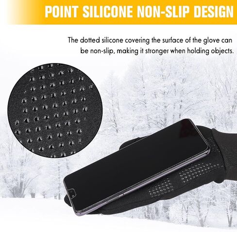 قفازات الجري التي تعمل باللمس قفازات مضادة للانزلاق خفيفة الوزن من الصوف قفازات رياضية دافئة مقاومة للرياح بطانة قفاز شتوية للرجال والنساء في الهواء الطلق in Kuwait