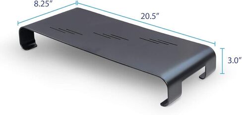حامل شاشة سايبا للكمبيوتر والكمبيوتر المحمول والطابعة والكمبيوتر المحمول وجميع شاشات العرض المسطحة مع منصة 19 بوصة وارتفاع 3 بوصة، أسود in Kuwait