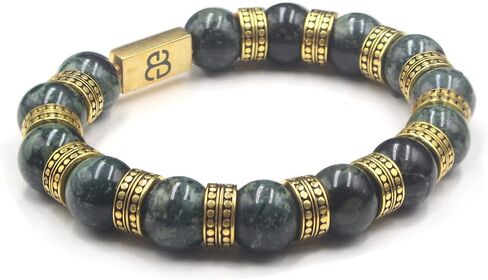 سعر بيع خاص!!! سوار من الخرز الذهبي من اليشم عيار 22 قيراط، سوار من اليشم الفاخر للرجال، سوار رجالي عالي الجودة in Kuwait