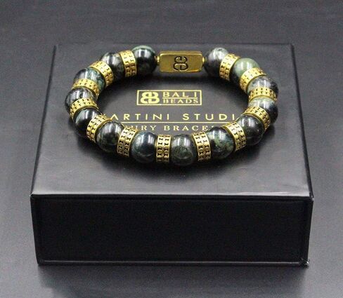 سعر بيع خاص!!! سوار من الخرز الذهبي من اليشم عيار 22 قيراط، سوار من اليشم الفاخر للرجال، سوار رجالي عالي الجودة in Kuwait