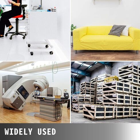 مجموعة عجلات تسوية Happybuy مكونة من 4 قطع، 1.65 بوصة - عجلات تسوية ذاتية شديدة التحمل، 330 رطلًا لكل مجموعة - لوحة عجلات الآلة، دوارة 360 درجة - لمعدات الصناعة، ومنضدة العمل، والأرفف in Kuwait