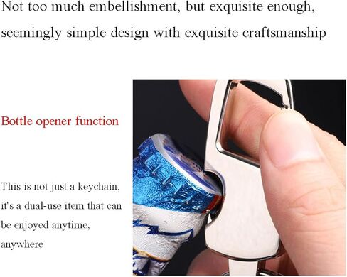 2 قطعة سلسلة مفاتيح السيارة حلقات رجالي لمفاتيح السيارة مشبك حلقة تسلق متعدد الوظائف سلسلة مفاتيح فتاحة الزجاجات الثقيلة in Kuwait