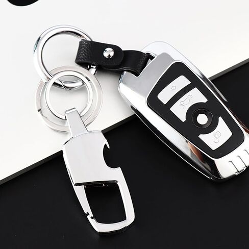 2 قطعة سلسلة مفاتيح السيارة حلقات رجالي لمفاتيح السيارة مشبك حلقة تسلق متعدد الوظائف سلسلة مفاتيح فتاحة الزجاجات الثقيلة in Kuwait