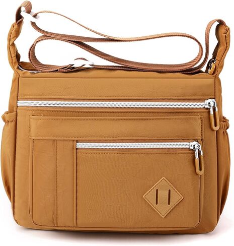Wxnow Multi Pocket Shoulder Bag Crossbody Bag for Women Travel Purse Work Bag in Saudi Arabia