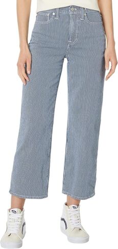 Madewell Women's Pv Wide-Leg in Indigo Railroad in Kuwait