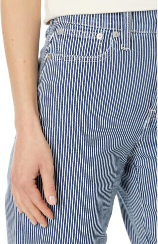 Madewell Women's Pv Wide-Leg in Indigo Railroad in Kuwait