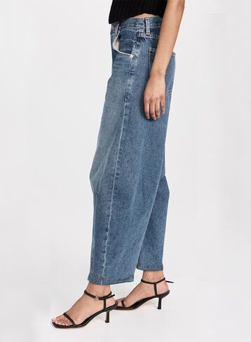 Sidefeel Women's Barrel Jeans Wide Leg Vintage Mid Rise Y2k Baggy Boyfriend Denim Pants in Saudi Arabia