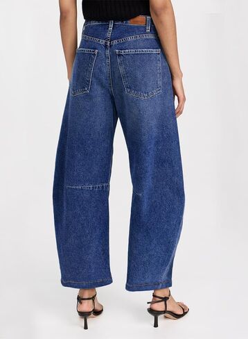 Sidefeel Women's Barrel Jeans Wide Leg Vintage Mid Rise Y2k Baggy Boyfriend Denim Pants in Saudi Arabia