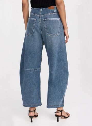 Sidefeel Women's Barrel Jeans Wide Leg Vintage Mid Rise Y2k Baggy Boyfriend Denim Pants in Saudi Arabia