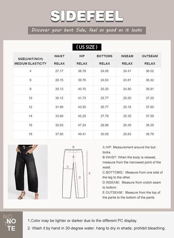Sidefeel Women's Barrel Jeans Wide Leg Vintage Mid Rise Y2k Baggy Boyfriend Denim Pants in Saudi Arabia