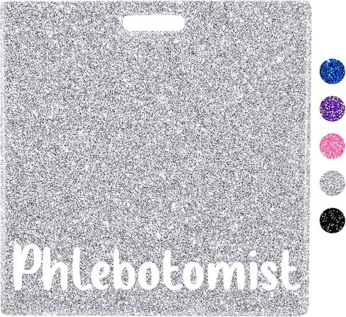 Plifal Phlebotomist شارة الأصدقاء حامل بطاقة ممرضة التمريض الملحقات بريق أسود أفقي معرف اسم تحديد العلامات ممرضة هدايا العمل in Kuwait