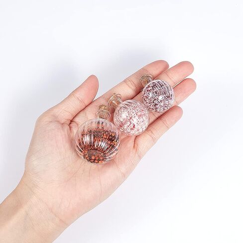 6pcs Mini Glass Bottles Round Glass Spherical Wishing Bottles with Corks Stoppers Clear Tiny Jars Drifting Bottles for Wedding Birthday Party Props Decor Beach Sand DIY Crafts in Saudi Arabia