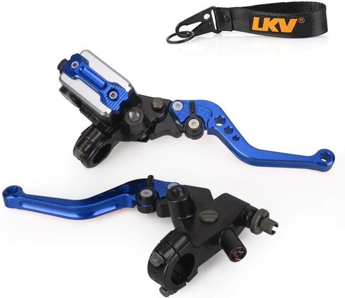 LKV Motorcycle Brake Clutch Pump Lever with Hydraulic Master Cylinder Moto Accessories 7/8" 22mm Piston Universal CNC Compatible with Honda Yamaha Kawasaki Suzuki in Kuwait
