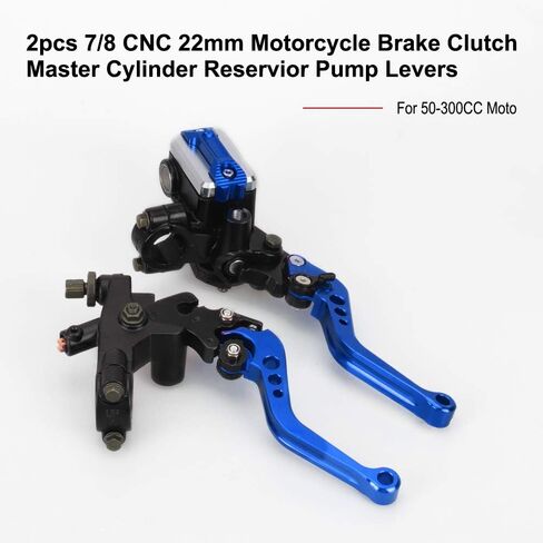LKV Motorcycle Brake Clutch Pump Lever with Hydraulic Master Cylinder Moto Accessories 7/8" 22mm Piston Universal CNC Compatible with Honda Yamaha Kawasaki Suzuki in Kuwait