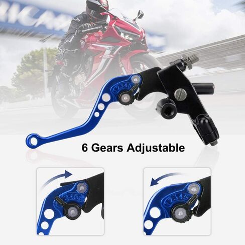 LKV Motorcycle Brake Clutch Pump Lever with Hydraulic Master Cylinder Moto Accessories 7/8" 22mm Piston Universal CNC Compatible with Honda Yamaha Kawasaki Suzuki in Kuwait