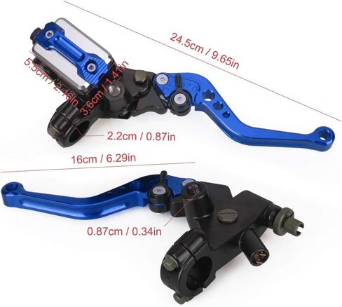 LKV Motorcycle Brake Clutch Pump Lever with Hydraulic Master Cylinder Moto Accessories 7/8" 22mm Piston Universal CNC Compatible with Honda Yamaha Kawasaki Suzuki in Kuwait