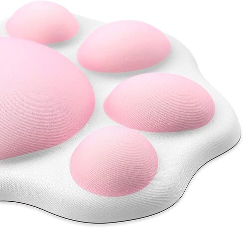 YIANI لطيف القط مخلب الماوس وسادة دعم المعصم، مريحة لينة المعصم وسادة اليد تخفيف آلام اليد مع قاعدة مطاطية غير قابلة للانزلاق للمنزل، كمبيوتر مكتبي كمبيوتر محمول 4.3 × 3.7 بوصة، كبير in Kuwait