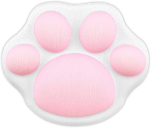 YIANI لطيف القط مخلب الماوس وسادة دعم المعصم، مريحة لينة المعصم وسادة اليد تخفيف آلام اليد مع قاعدة مطاطية غير قابلة للانزلاق للمنزل، كمبيوتر مكتبي كمبيوتر محمول 4.3 × 3.7 بوصة، كبير in Kuwait