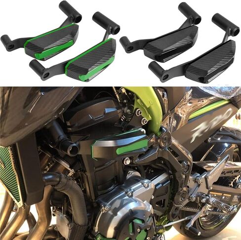 Motorcycles Fall Protection Frame Crash Pads Engine Case Sliders Protector Compatible with Z900 Z 900 2016-2021 (Black) in Saudi Arabia