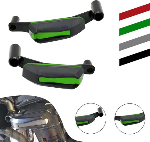 Motorcycles Fall Protection Frame Crash Pads Engine Case Sliders Protector Compatible with Z900 Z 900 2016-2021 (Black) in Saudi Arabia