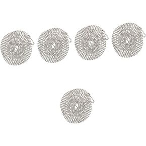 ARTIBETTER 5 Sets Blinds Pull Beads Roller Blind Accessories Chains Blind Outdoor Roller Shade Beaded Chain Curtain Beaded Chain Cord Metallic Curtains Curtain Bead Rope The Chain Repair