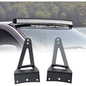 AUXMART Upper Windshield Mounting Brackets for 52" Straight/Curved Light Bar Fit for Ford F250/F350 1999 2000 2001 2002 2003 2004 2005 2006 2007 2008 2009 2010 2011 2012 2013 2014 2015 (1 Pair)