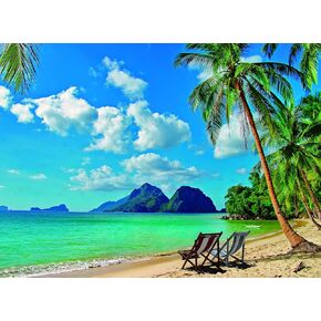 خلفية المحيط لشاطئ هاواي، خلفية حفلات استوائية صيفية من نسيج القماش للديكور الداخلي والخارجي، لافتة خلفية لشجرة النخيل والبحر (7 × 5 قدم) ﻿ in Kuwait